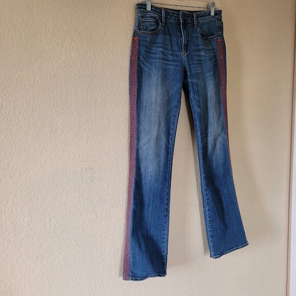 DRIFTWOOD Kelly Bootcut Arrow Jean Size 28 Embroidery Western Cowgirl Bohemian - Picture 10 of 11